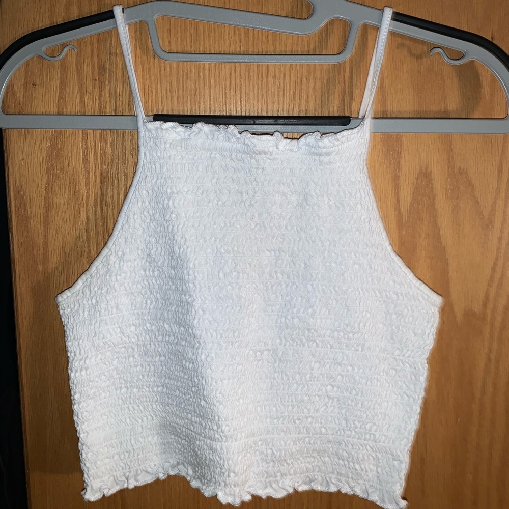 White crop top